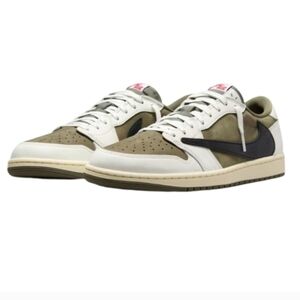 Nike Travis Scott Jordan 1 Low Medium Olive Reverse Size 2Y